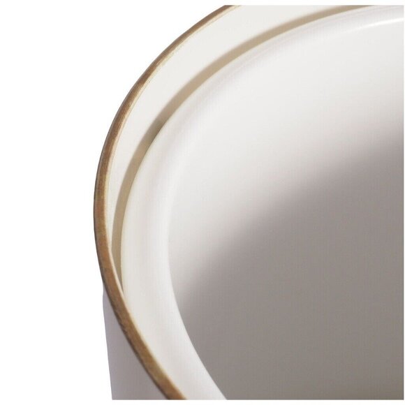 Vintage Retro Otagiri Ice Bucket 4 Pc Set MCM Ivory and Gold Tree EUC MCM Japan - Picture 10 of 12